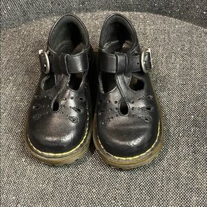 Dr. Martens Kids Black Leather Dress Shoes